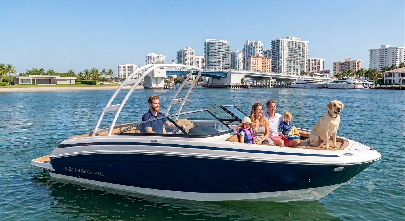 Boat tour guests making memories