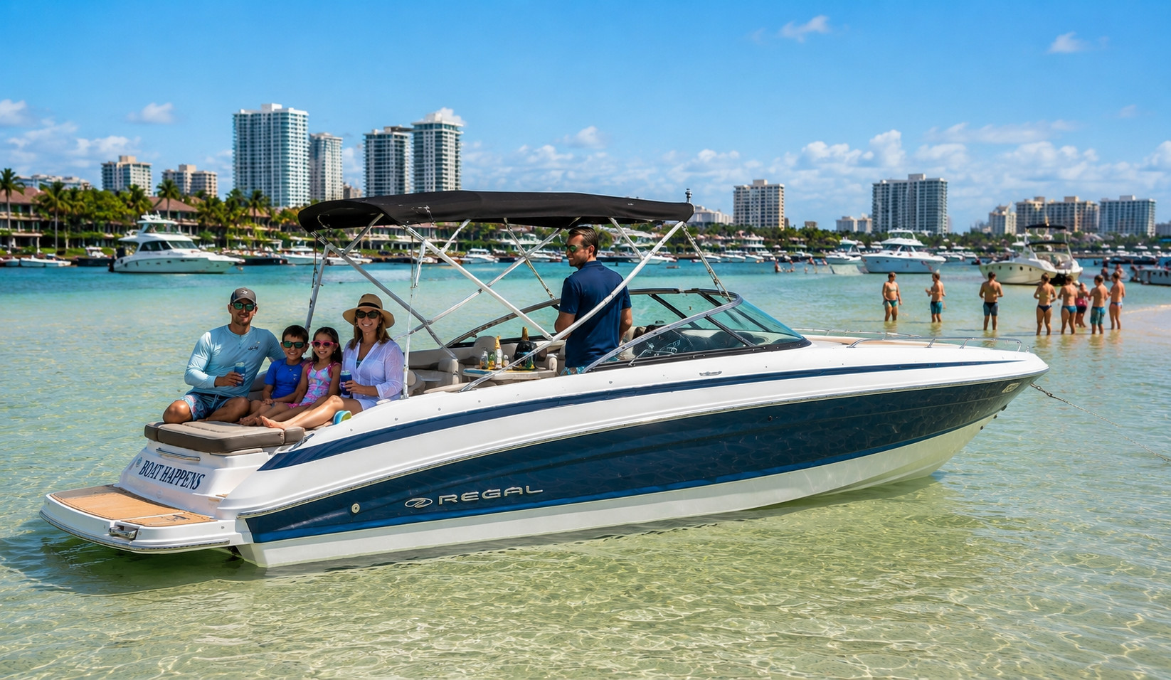 Waterfront views from the boat